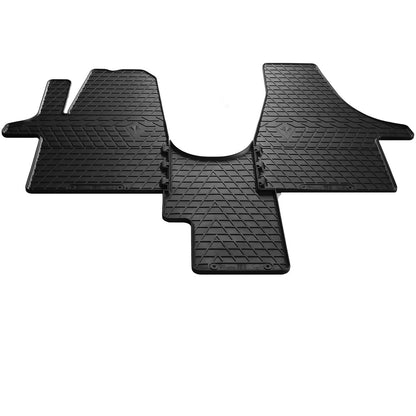 Rubber Floor Mats (3 pcs, Stingray) for Volkswagen T6 2015-2024 - image 1