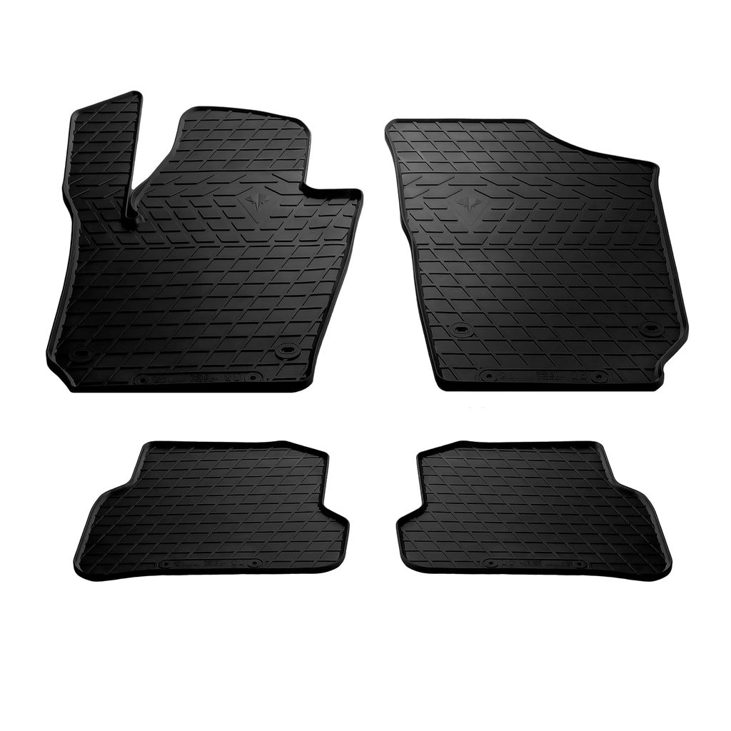 Rubber Floor Mats HB (4 pcs, Stingray Premium) for Volkswagen Polo 2010-2017 - image 1
