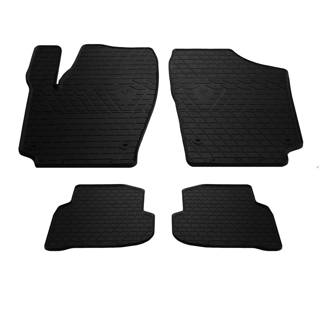 Rubber Floor Mats Sedan (4 pcs, Stingray Premium) for Volkswagen Polo 2010-2017 - image 1