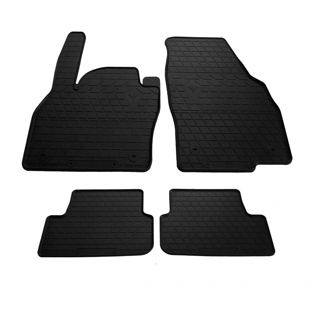 Rubber Floor Mats (4 pcs, Stingray Premium) for Seat Arona 2017- - image 1