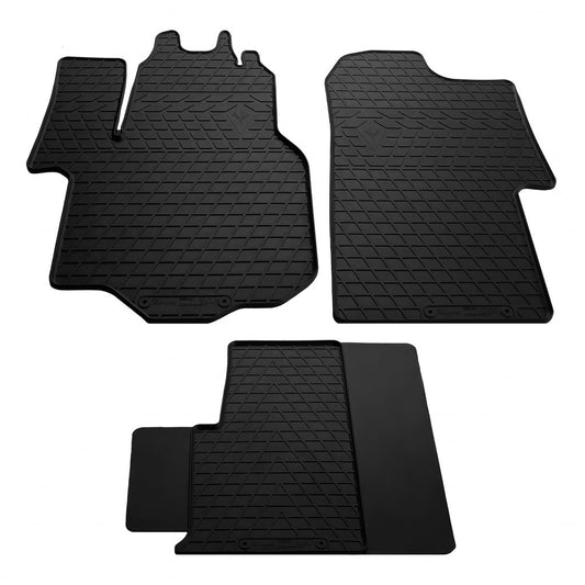 Rubber Floor Mats (3 pcs, Stingray Premium) for Volkswagen Crafter 2016- - image 1