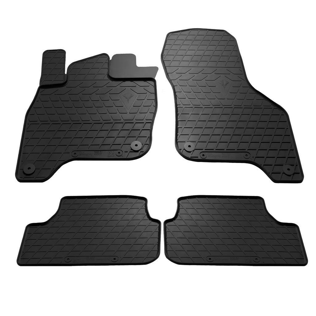 Rubber floor mats for E-Golf (4 pcs, Stingray Premium) for Volkswagen Golf 7/E-Golf 2012-2020 - image 4