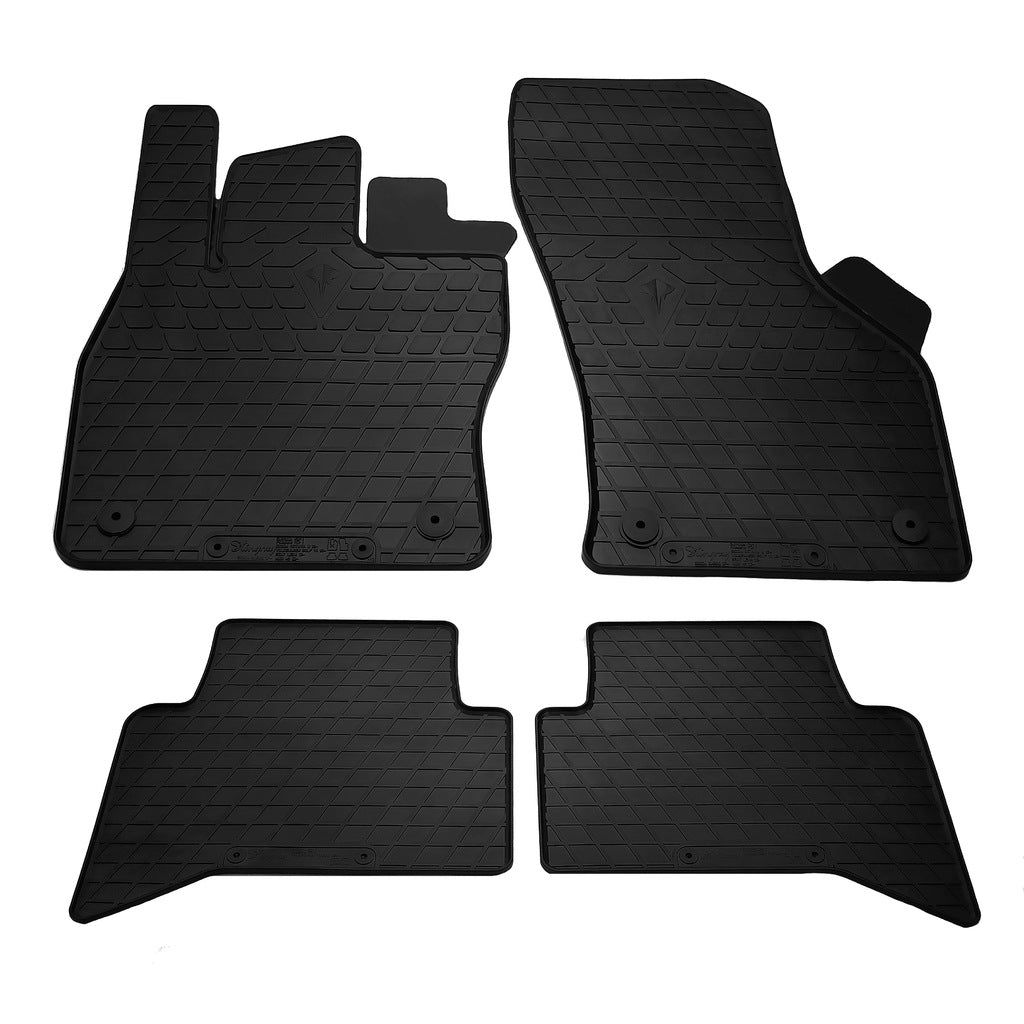 Rubber Floor Mats (4 pcs, Stingray Premium) for Volkswagen Touran 2015- - image 1