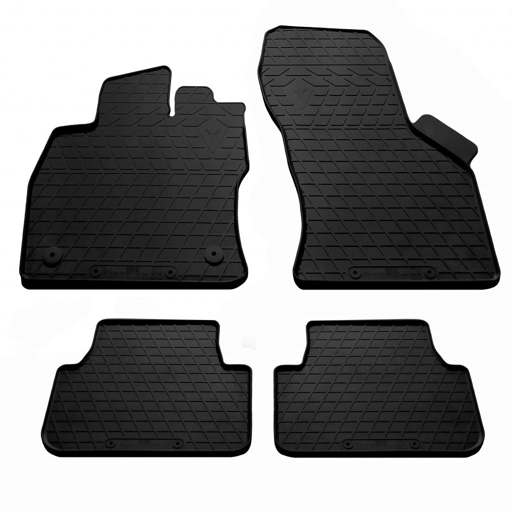 Rubber Floor Mats (4 pcs, Stingray Premium) for Volkswagen Jetta 2018- - image 1