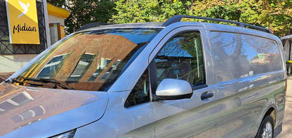 Roof rails black ELITE (Plast. feet) for Mercedes Vito / V-class W447 2014↗ year - image 17