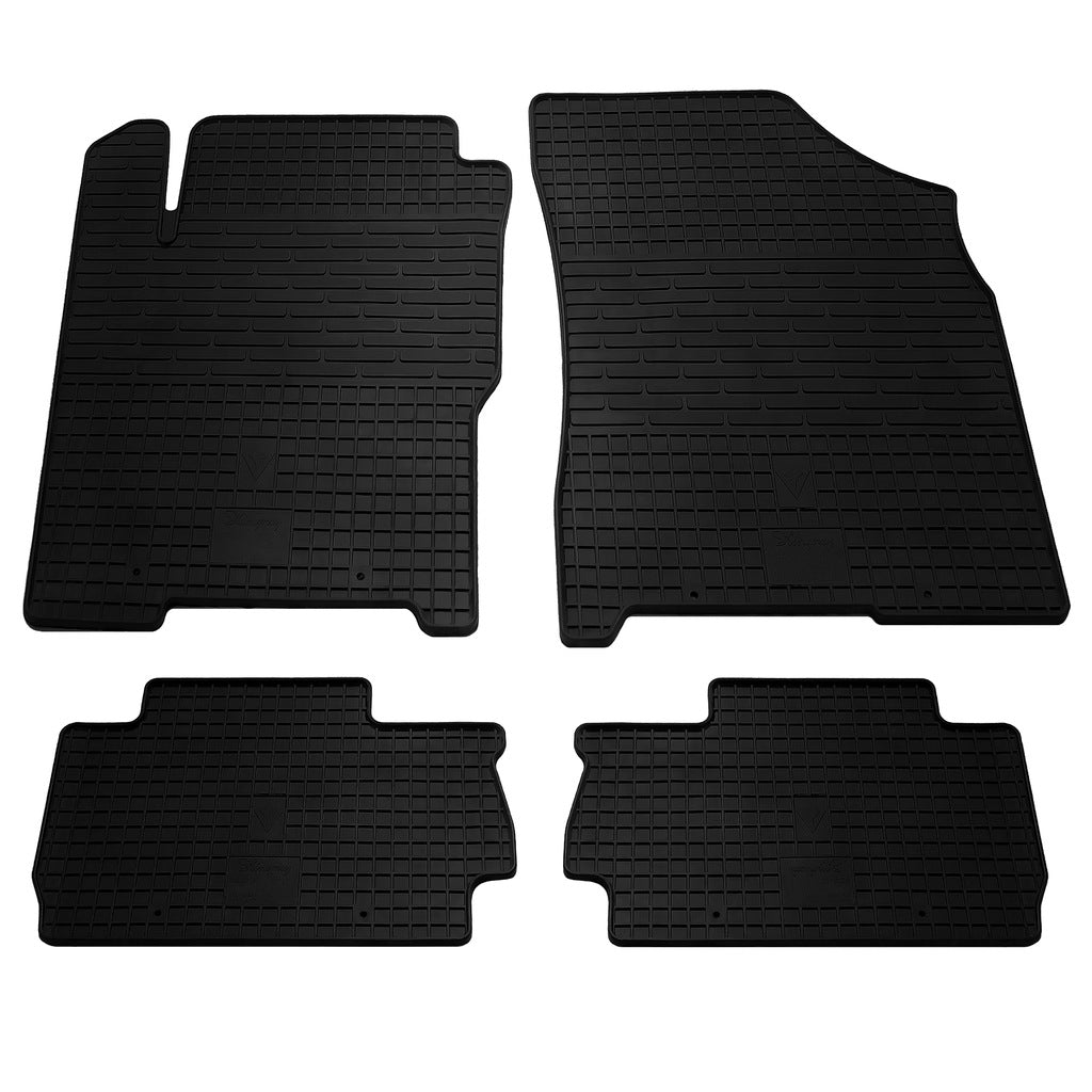 Rubber Floor Mats (4 pcs, Stingray Premium) for Chery A13 2008-2019 - image 1