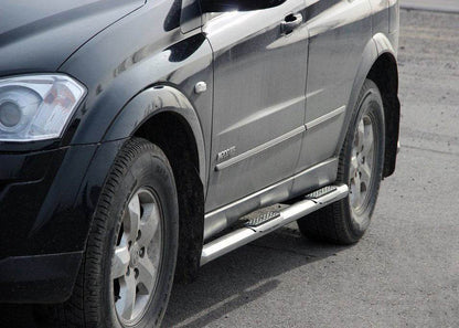 Lateral pipe BB002 (2 pieces, stainless.) for SsangYong Kyron 2005-2014 - Reelken Auto