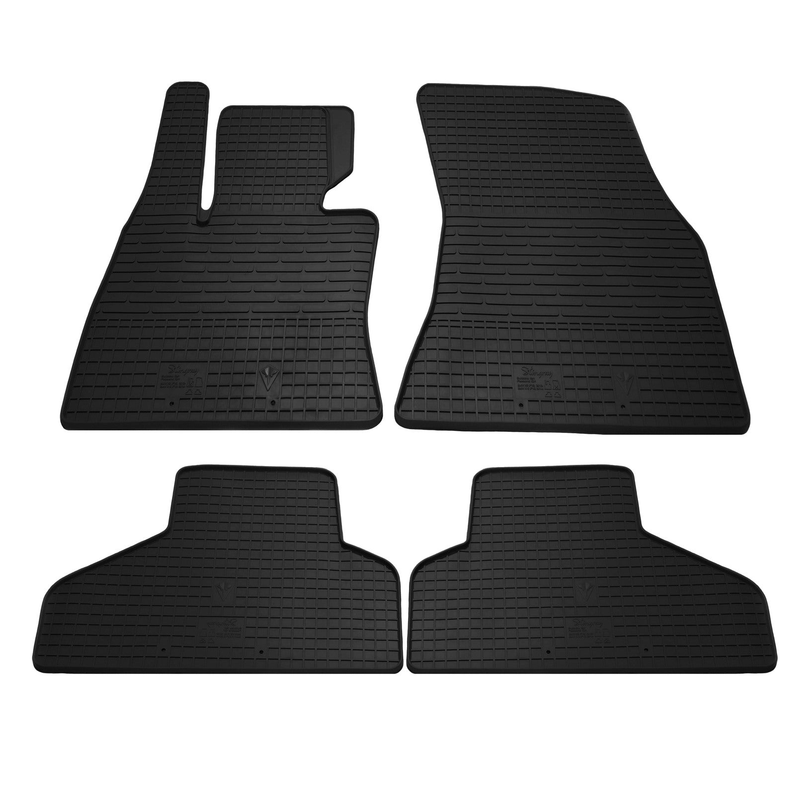Rubber Floor Mats (4 pcs, Stingray Premium) for BMW X5 F15 2013-2018 - image 1
