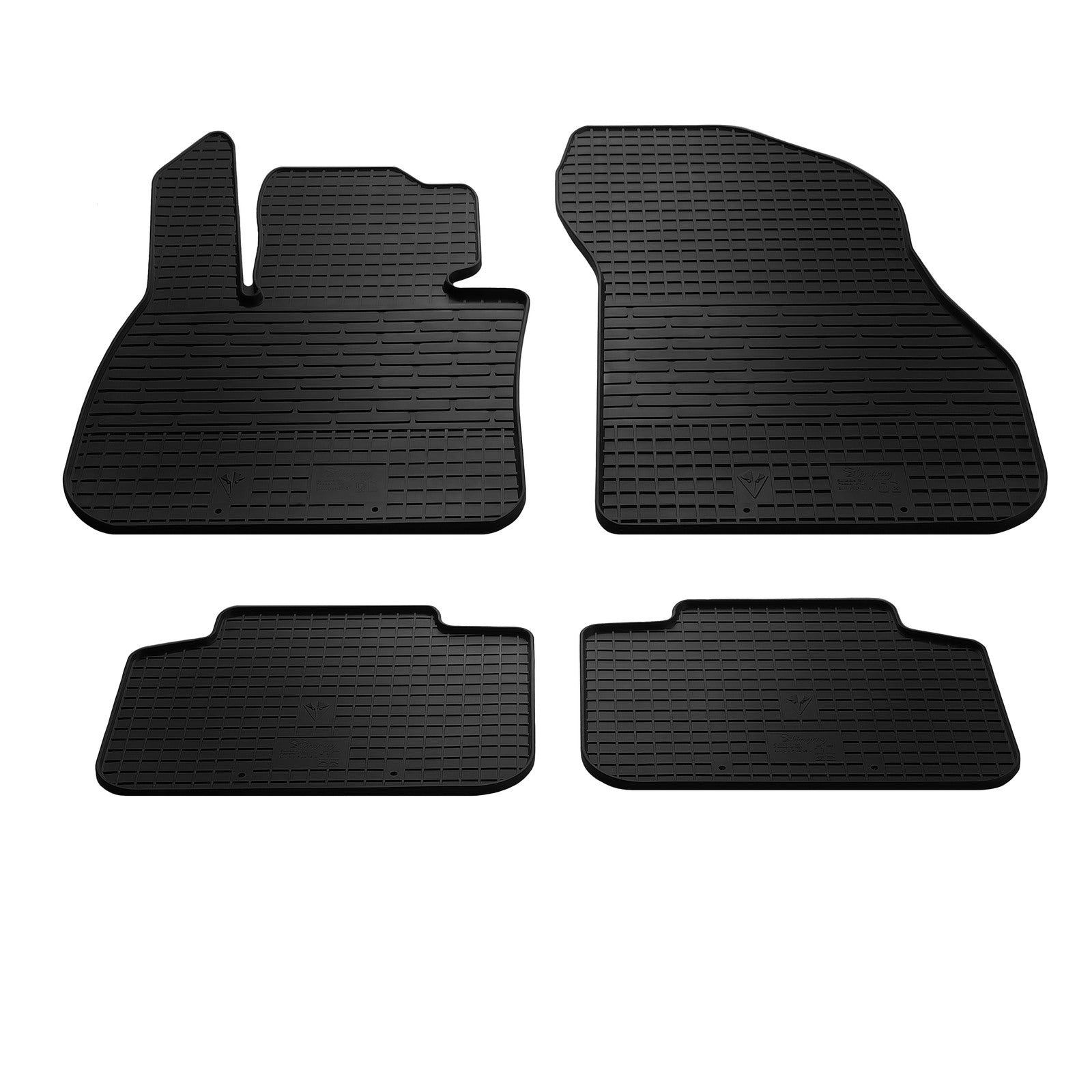 Rubber Floor Mats (4 pcs, Stingray Premium) for BMW X1 F48 2015-2022 - image 1