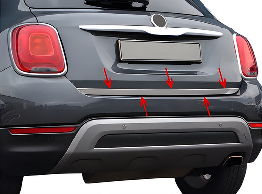 Trunk trim stainless steel for Fiat 500X 2014-2024 - image 1