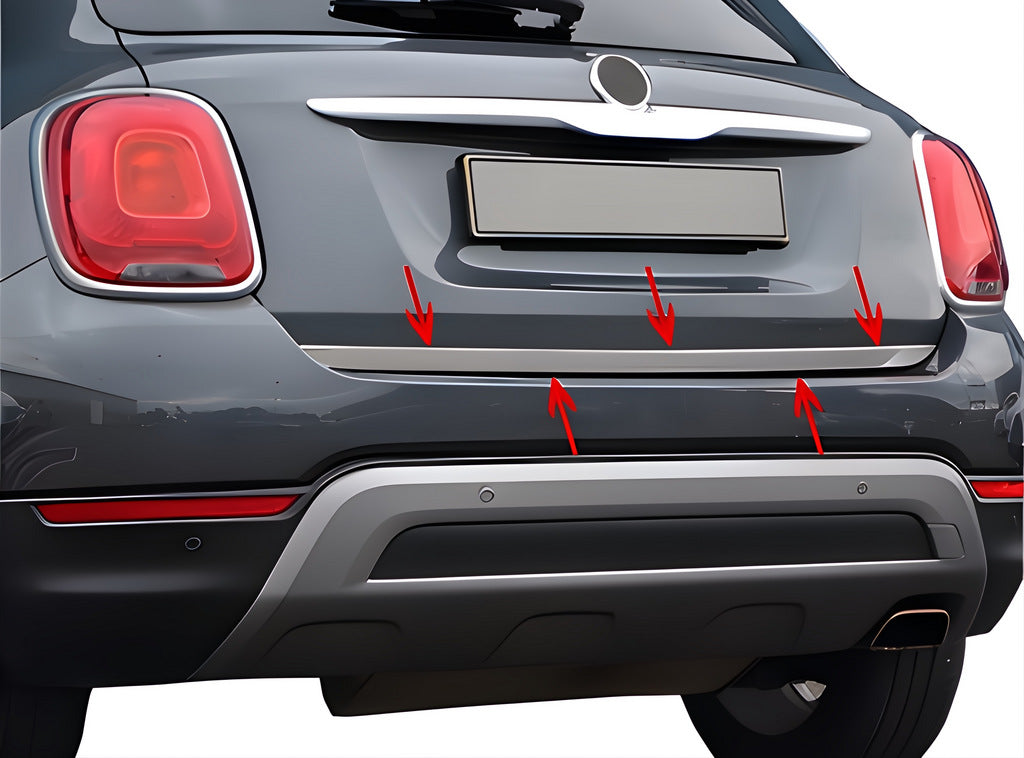 Trunk trim stainless steel for Fiat 500X 2014-2024 - image 7