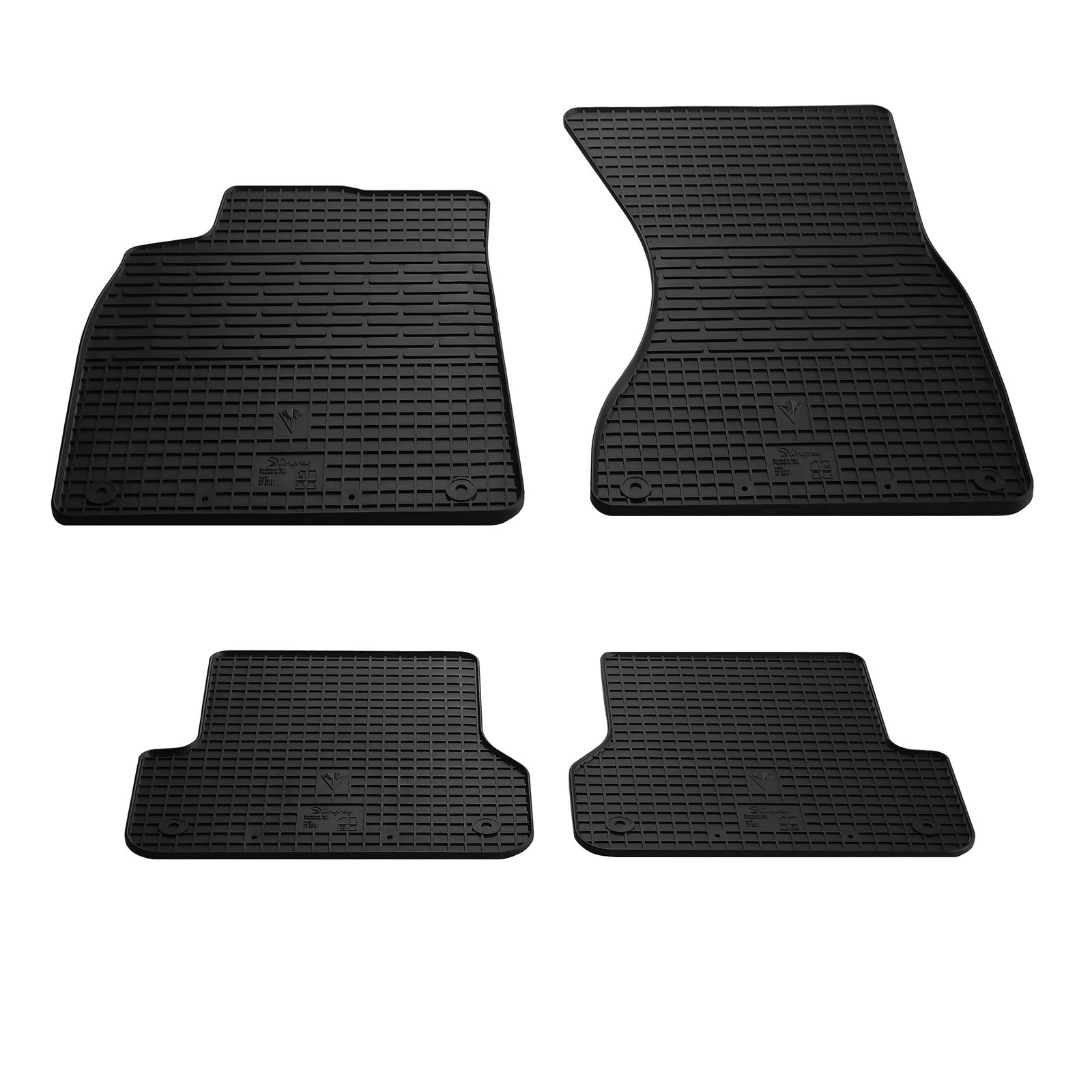 Rubber Floor Mats (4 pcs, Stingray Premium) for Audi A6 C7 2011-2017 - image 1