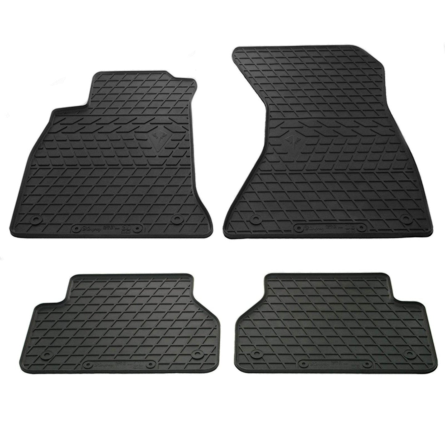 Stingray floor mats (4 piece, rubber) for Audi A4 B9 2015-2024 - Reelken Auto