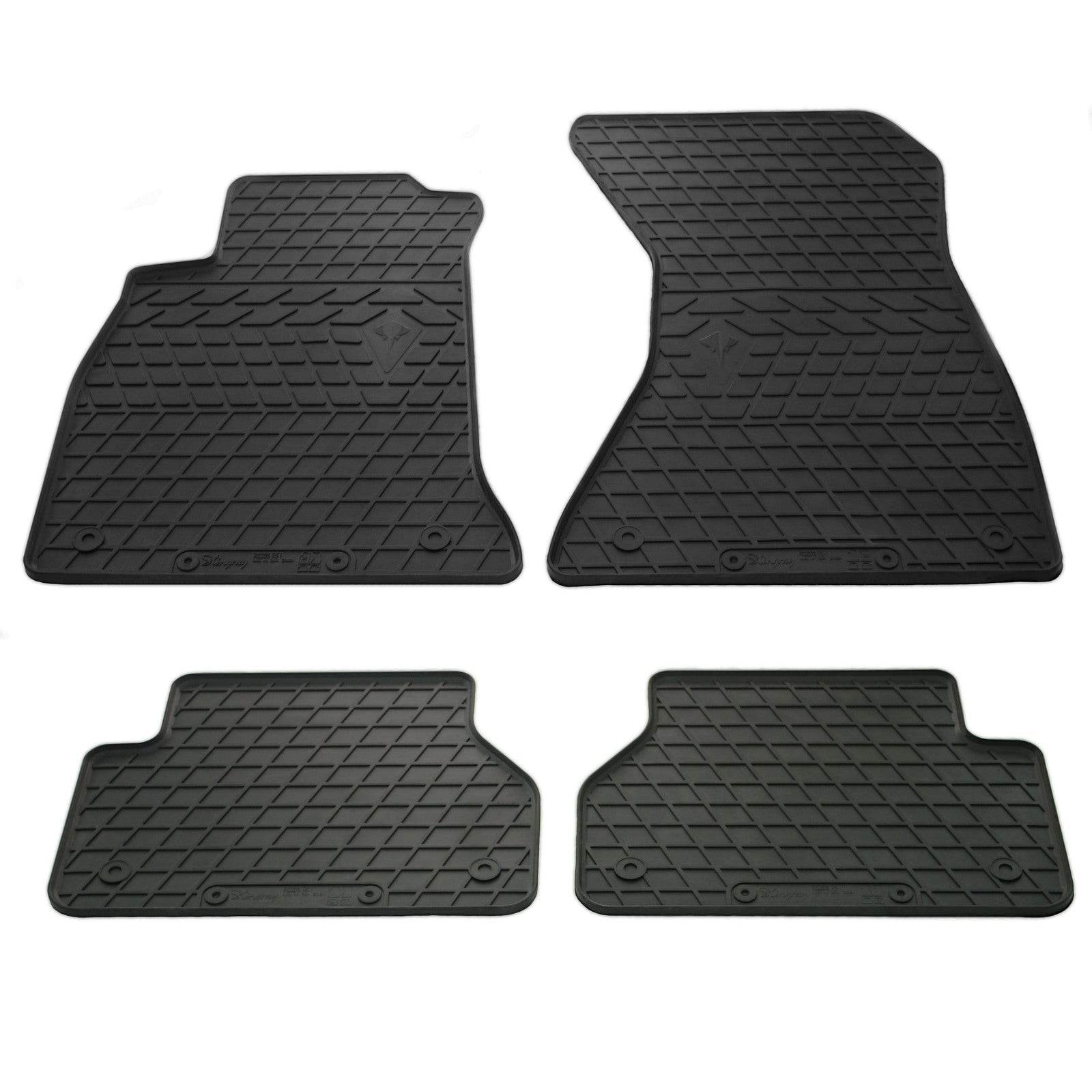 Stingray floor mats (4 piece, rubber) for Audi A4 B9 2015-2024 - Reelken Auto