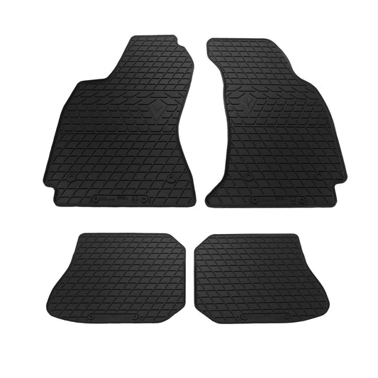 Rubber floor mats with edge (4 pcs, Stingray) for Audi A4 B5 1994-2001 - image 1