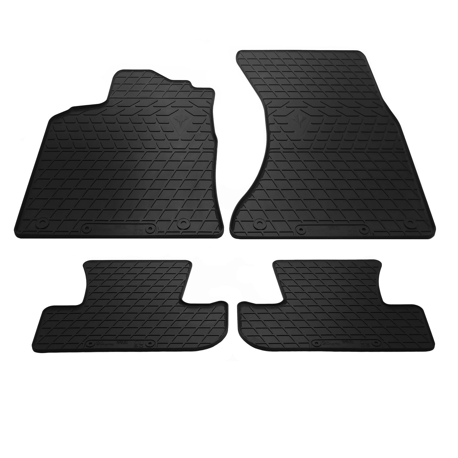 Rubber Floor Mats (4 pcs, Stingray) for Audi Q5 2008-2017 - image 1