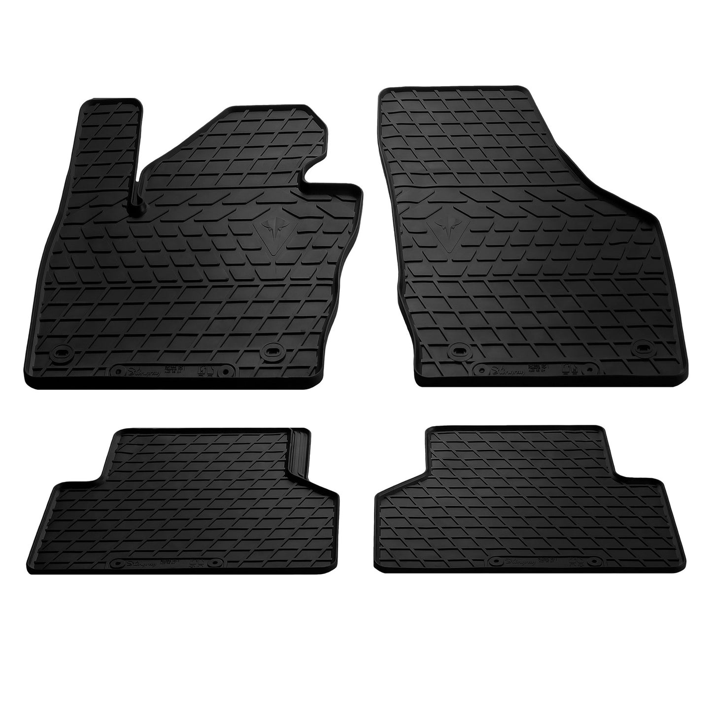 Rubber Floor Mats Stingray (4 pcs) for Audi Q3 2011-2019 - image 1