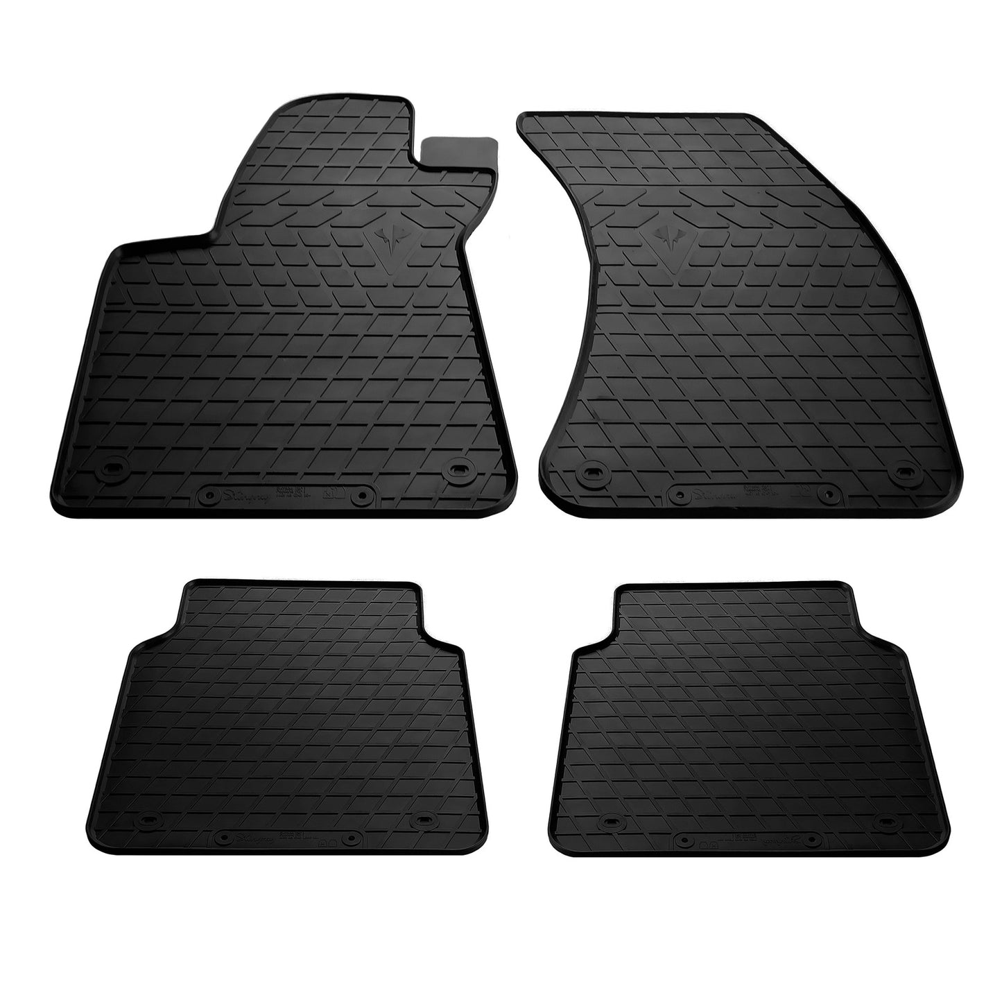 Rubber mats (4 PCs, Premium Stingray) for Audi A8 2010-2018 - image 1