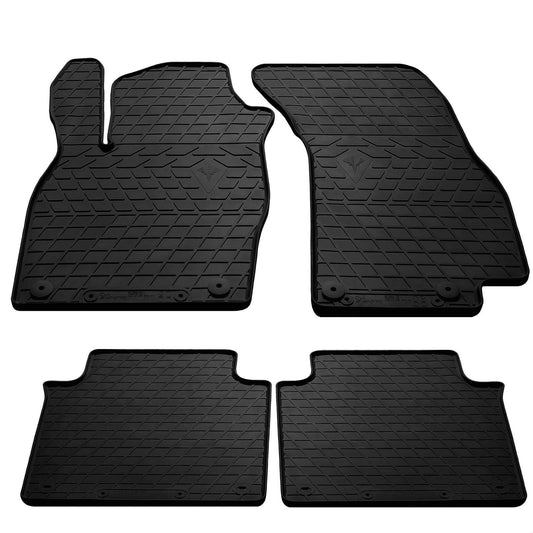 Rubber mats (4 PCs, Premium Stingray) for Audi A8 2018- - Reelken Auto