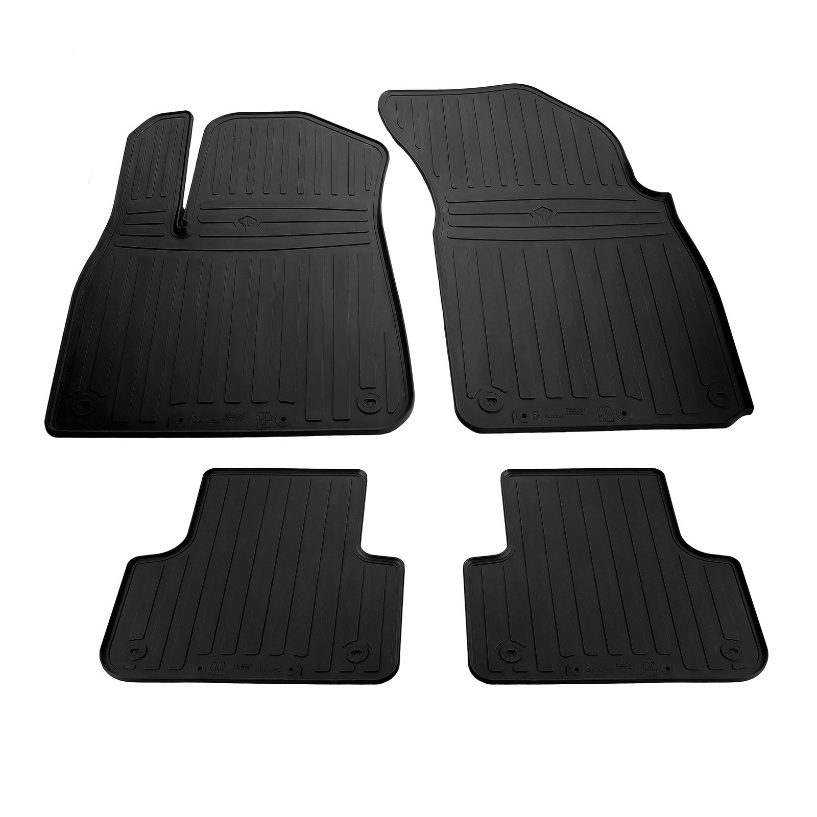 Rubber Floor Mats (4 pcs, Stingray Premium) for Audi Q8 2018- - image 1
