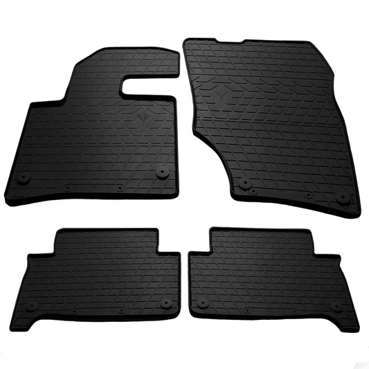 Rubber mats (4 PCs, Premium Stingray) for Audi Q7 2005-2015 - Reelken Auto
