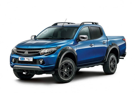 Roof rails OmsaLine Sport (2 pcs, black) for Mitsubishi L200 2015-2024 - Reelken Auto