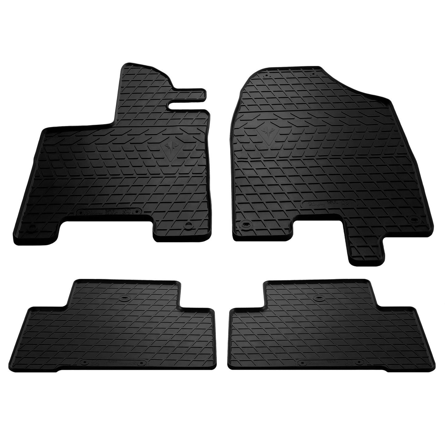 Rubber Floor Mats (4 pcs, Stingray) for Acura MDX 2013-2020 - image 1