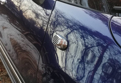 Oval Side Indicator Grille (2 pcs, ABS) for Hyundai Sonata EF 1998-2004 - image 1