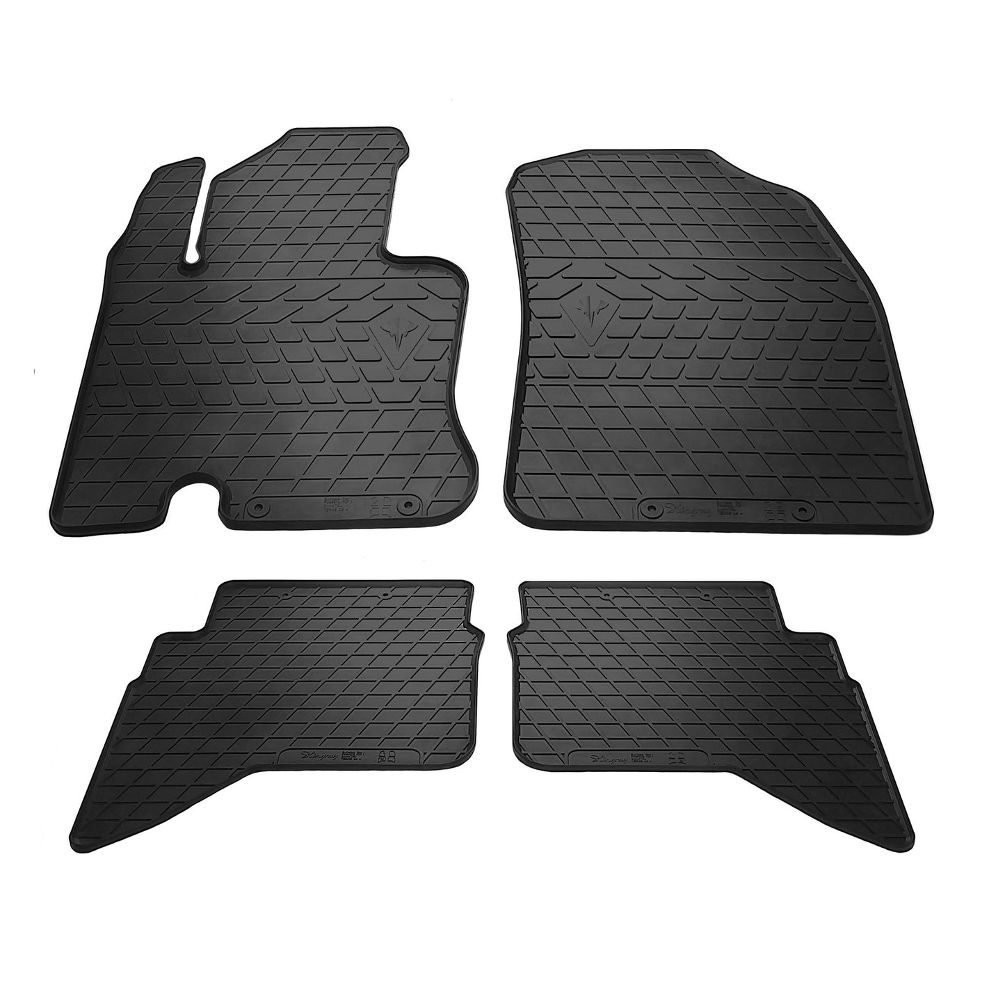 Rubber Floor Mats (4 pcs, Stingray Premium) for Daihatsu Terios 2006-2017 - image 1