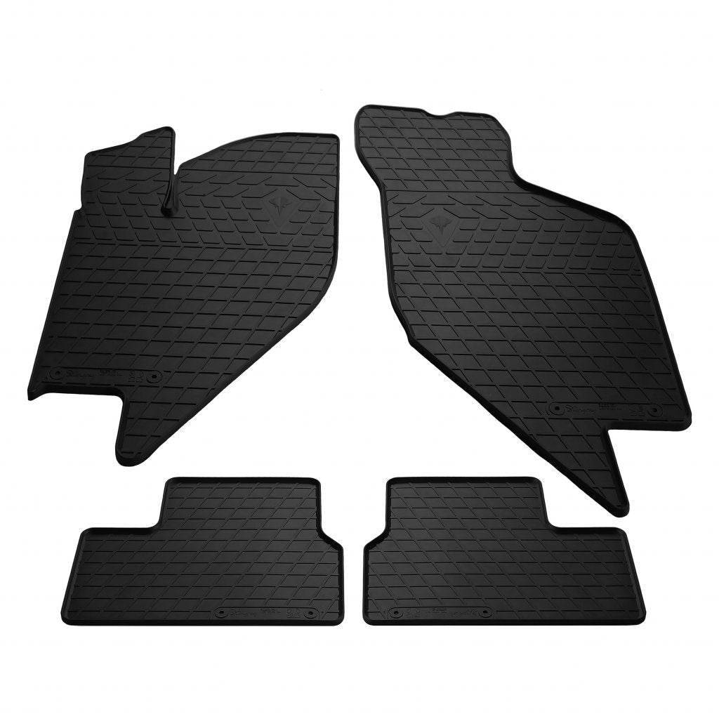 Rubber mats (4 PCs, Premium Stingray) for Lada Kalina - Reelken Auto