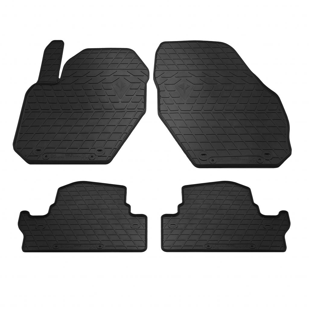 Rubber Floor Mats (4 pcs, Stingray Premium) for Volvo S60 2010-2018 - image 1