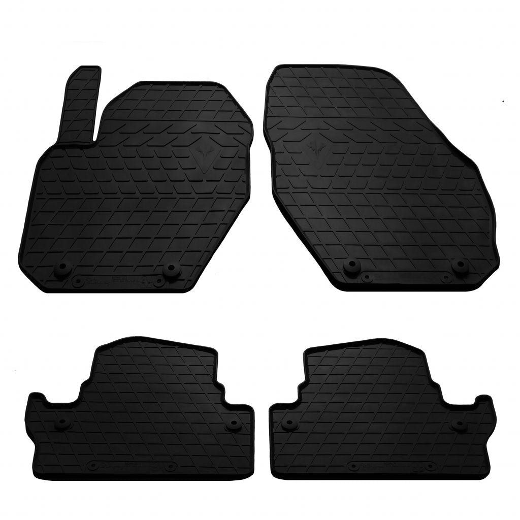 Rubber Floor Mats (4 pcs, Stingray Premium) for Volvo V60 2019- - image 1