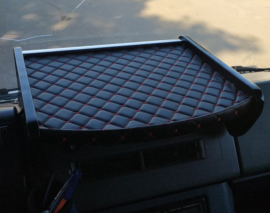 Dashboard Shelf (Black with Red Stitching) for Mercedes T2 (507-814) 1967-1996 - image 1