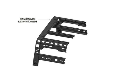 Roll bar with a Dakar basket (for blinds) for Mercedes X class - Reelken Auto