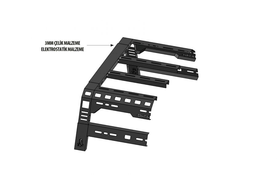 Roll Bar with Basket Dakar (for Roll Covers) for Mercedes X class 2017-2020 - image 3