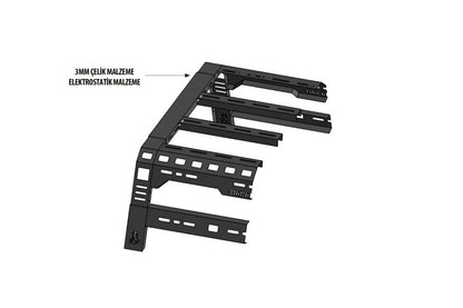 Roll Bar with Basket Dakar (for Roll Covers) for Mercedes X class 2017-2020 - image 3