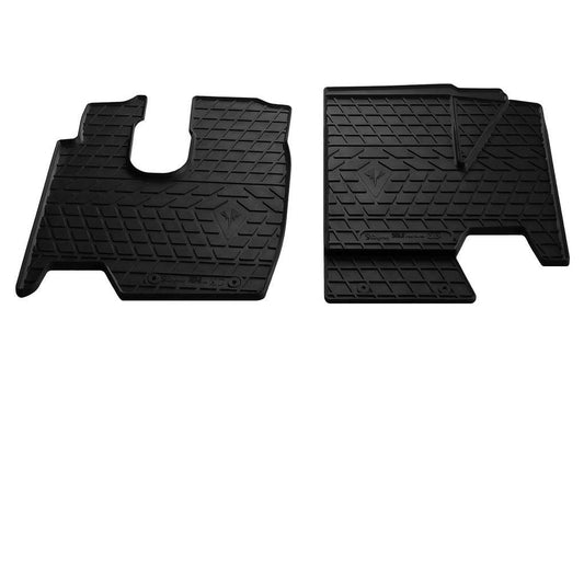 Rubber mats (2 pcs, Stingray Premium) for Mercedes Atego - Reelken Auto