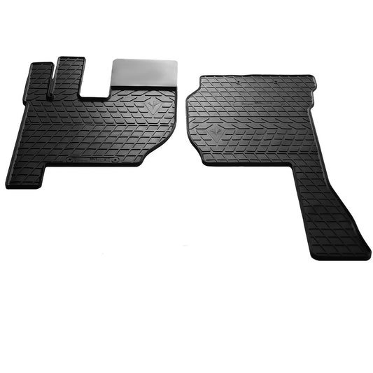 Rubber Floor Mats 2002-2008 (2 pcs, Stingray Premium) for Volvo FH 1993-2012 - image 1