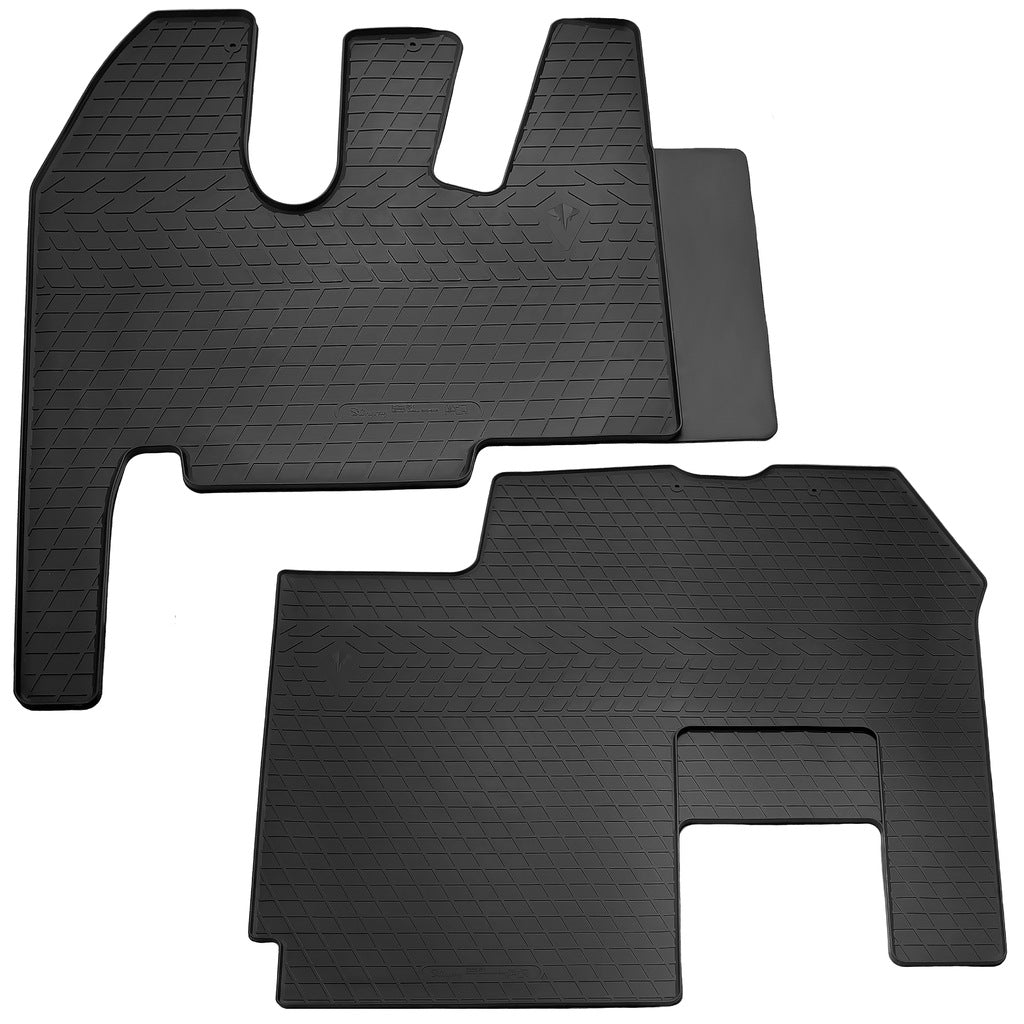 Rubber Floor Mats (2 pcs, Stingray Premium) for Renault Magnum 2001-2013 - image 1