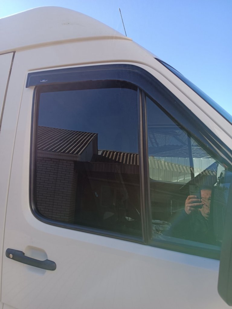 Window Deflectors (2 pcs, HIC) for Volkswagen LT 1995-2006 - image 6