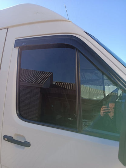 Window Deflectors (2 pcs, HIC) for Volkswagen LT 1995-2006 - image 6