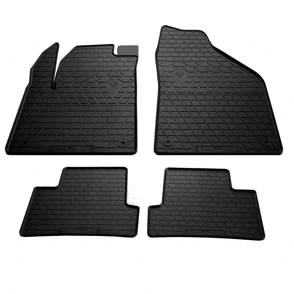 Rubber Floor Mats (4 pcs, Stingray Premium) for Jeep Cherokee KL 2013- - image 1