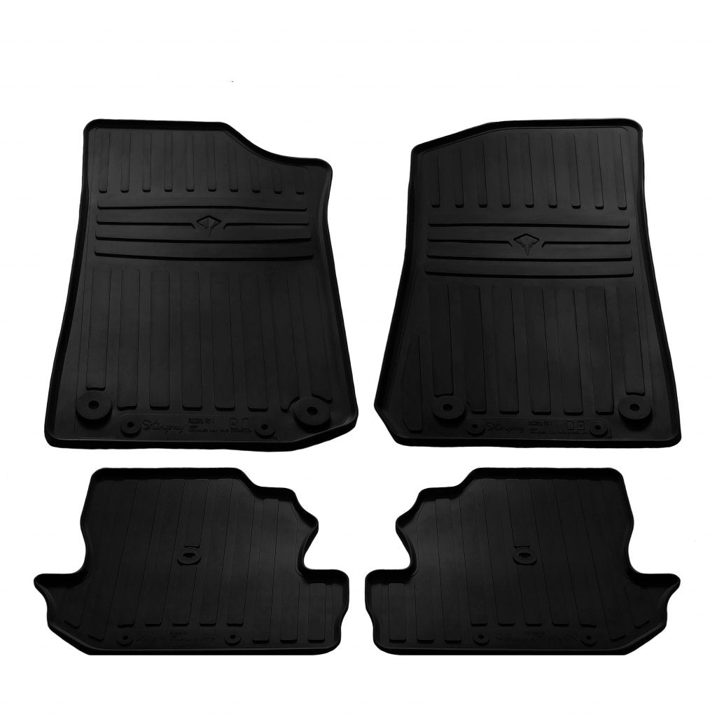 Rubber mats (4 PCs, Premium Stingray) for Jeep Wrangler 2018↗ - image 1