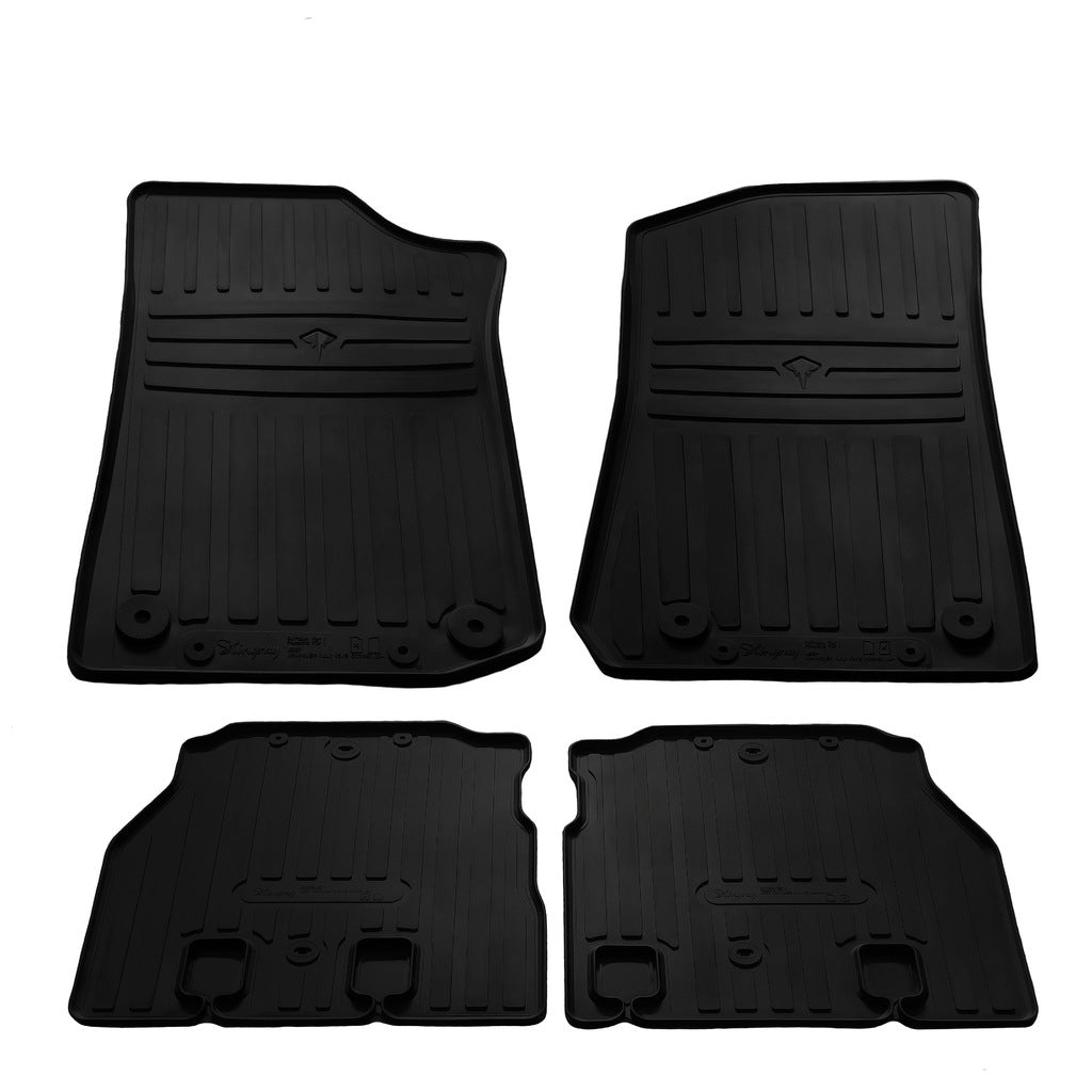 Rubber Floor Mats (4 pcs, Stingray Premium) for Jeep Wrangler 2018- - image 2