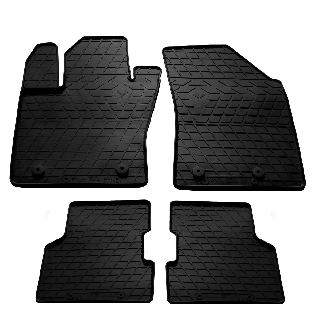 Rubber Floor Mats (4 pcs, Stingray Premium) for Jeep Compass 2016- - image 1