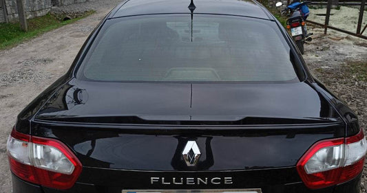 Spoiler LIP (Sunplex, black) (125.4cm *7.2cm) for Renault Fluence 2009-2016 - Reelken Auto