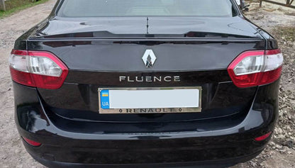 Spoiler LIP (Sunplex, black) (125.4cm *7.2cm) for Renault Fluence 2009-2016 - Reelken Auto