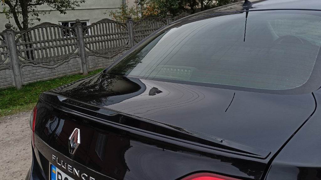 Spoiler LIP (Sunplex, black) (125.4cm *7.2cm) for Renault Fluence 2009-2016 - Reelken Auto