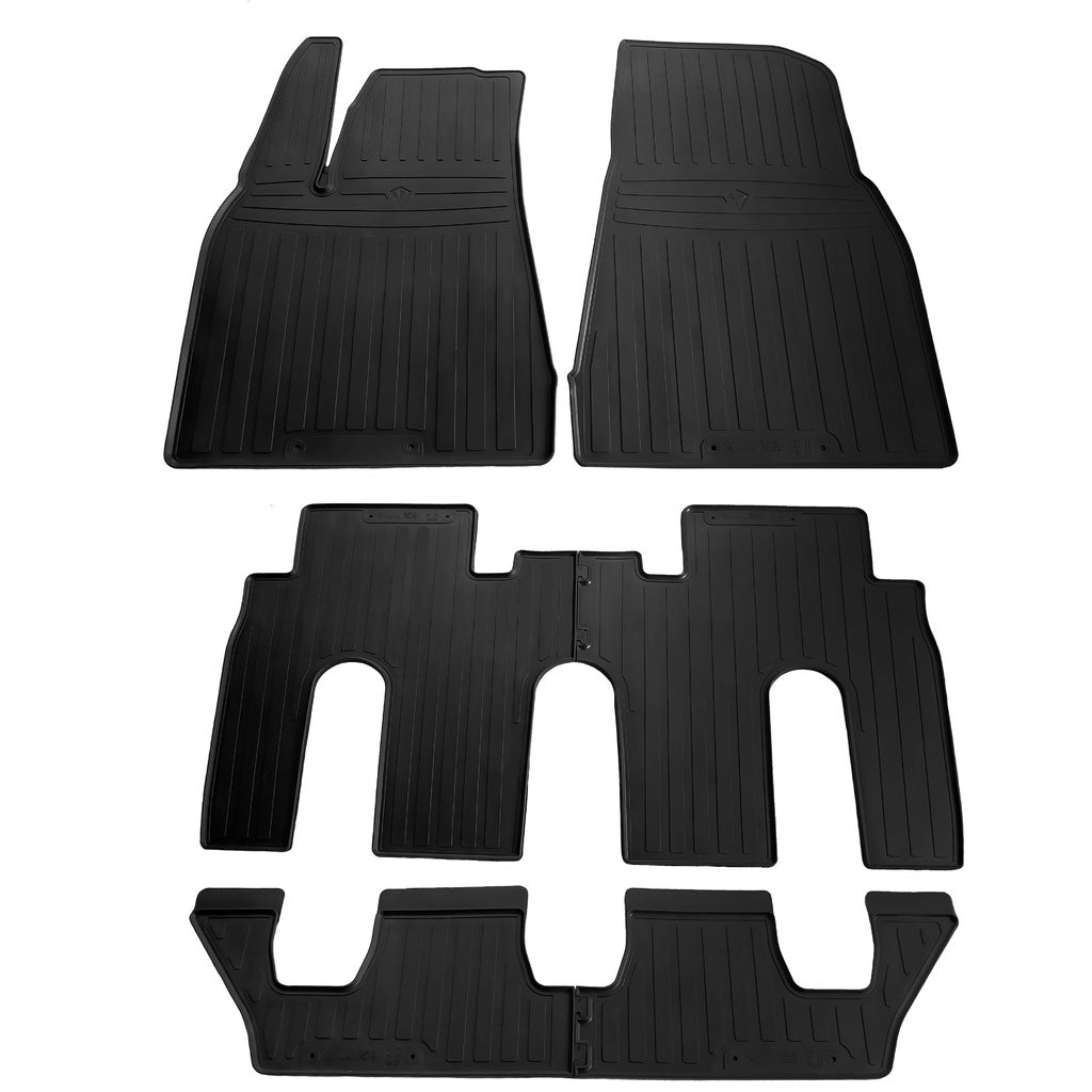 Rubber Floor Mats (7-Seater, Stingray Premium) for Tesla Model X 2015- - image 1