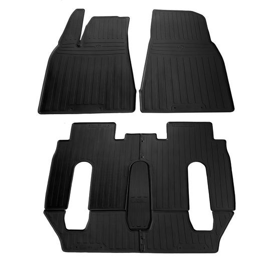Rubber Floor Mats (6-Seater, Stingray Premium) for Tesla Model X 2015- - image 1